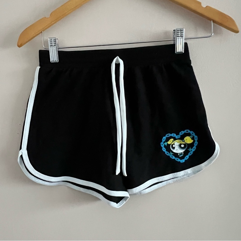 Powerpuff Girls Bubbles Graphic Shorts w/ Metallic Chains